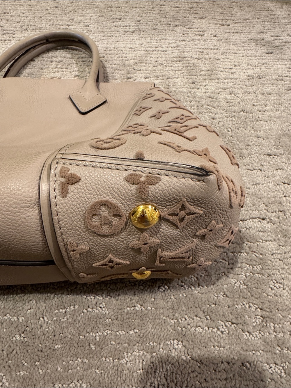 Louis Vuitton PM Mono Velour Galet Tote - Picture 14 of 16